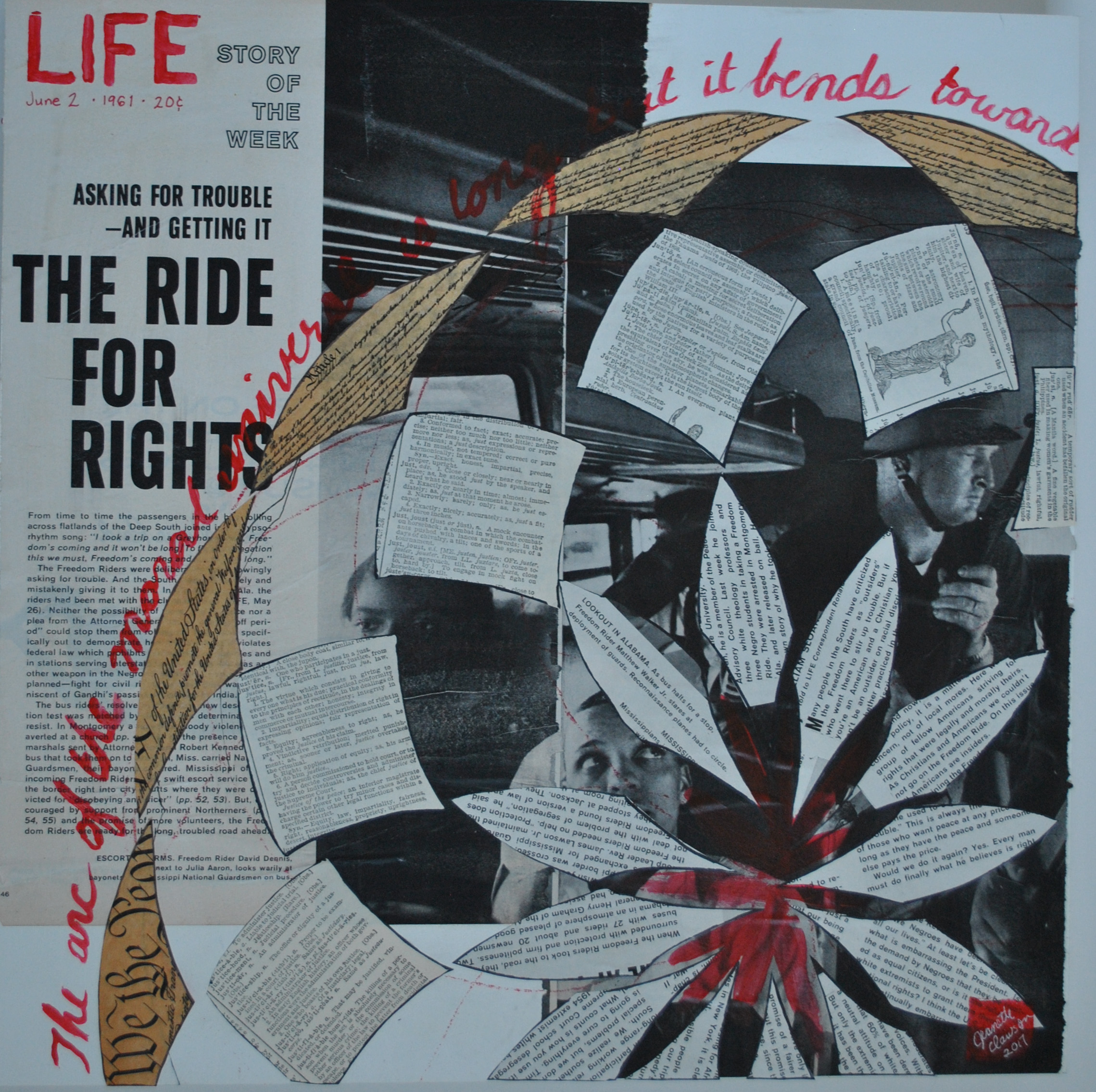 JeanetteClawson_StillAssemblingThePieces_Mixed media on gessoboard_16x16